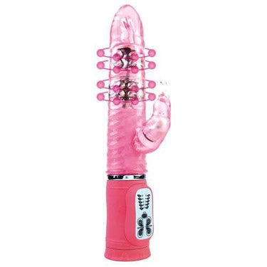 Vibratore Rotante con Coniglio Stimolante Rosa 27 cm